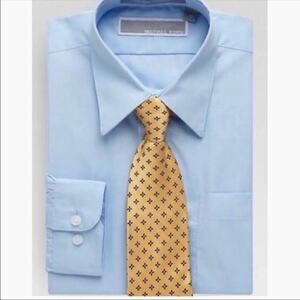 Michael Kors Boys 100% Cotton Solid Dress Shirt, Size 18 MSRP $57 ⭐️⭐️⭐️…